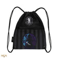 Wednesday with Cello Drawstring Bag, side angle