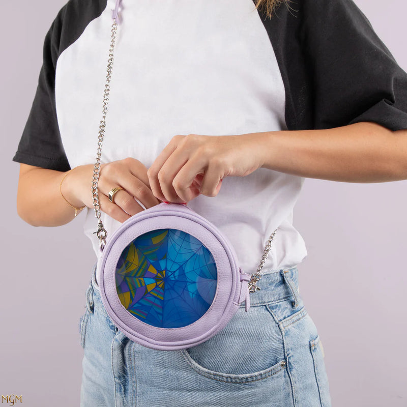 Wednesday Stained Glass Crossbody Bag, side angle