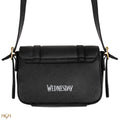 Wednesday Nevermore Academy Satchel Bag, close-up detail