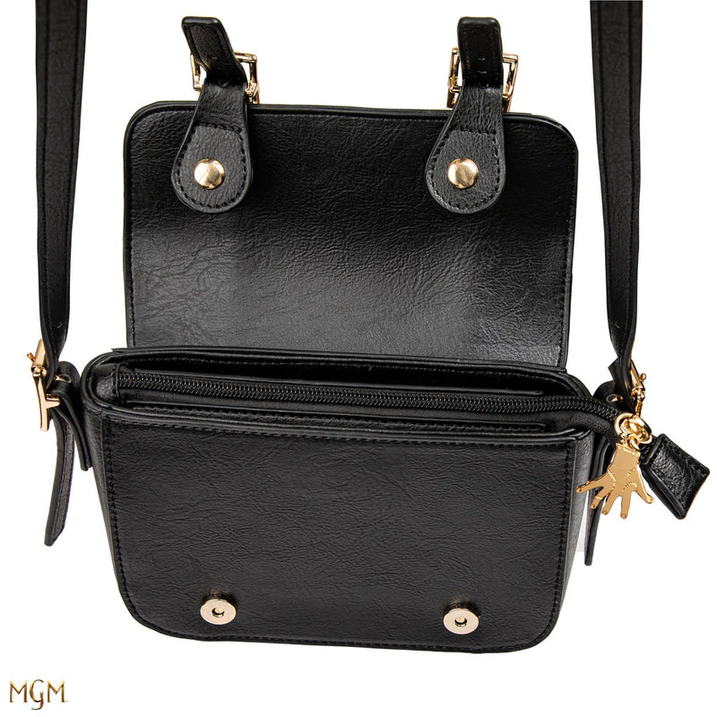 Wednesday Nevermore Academy Satchel Bag, packaging shot