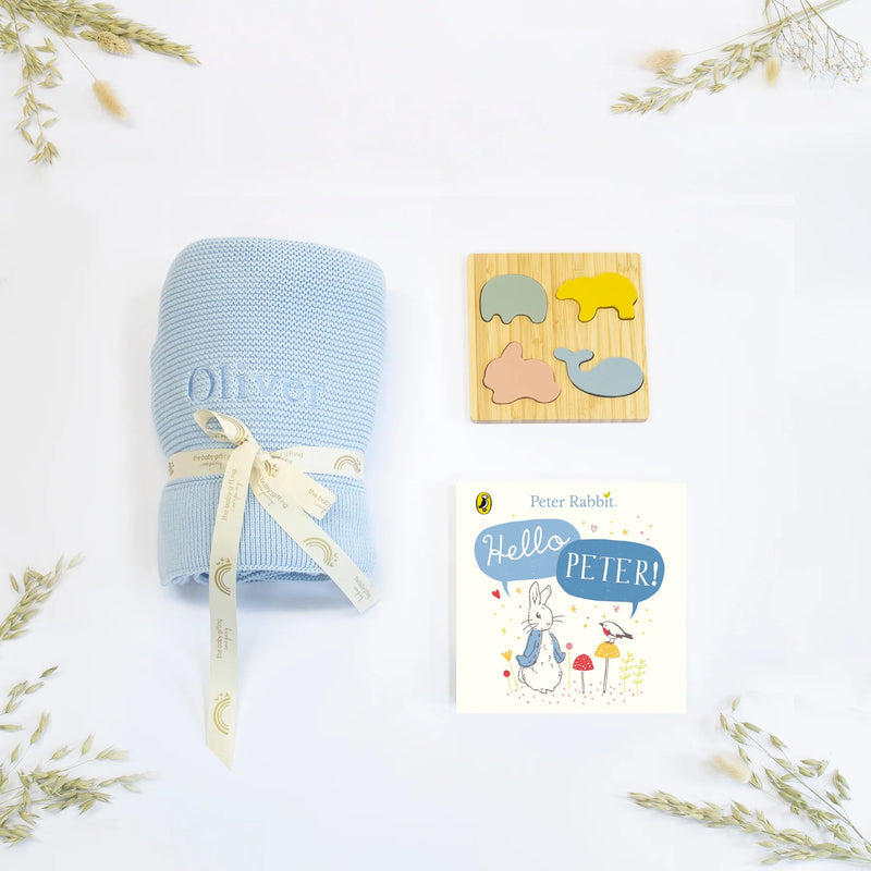 WELCOME BABY PLAY AND READ GIFT SET, close-up detail