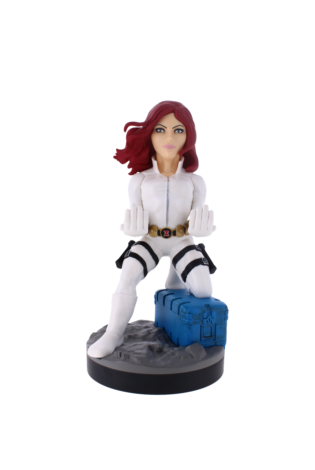 Cable Guys Black Widow (White Suit) Marvel Device Holder & Charger Stand