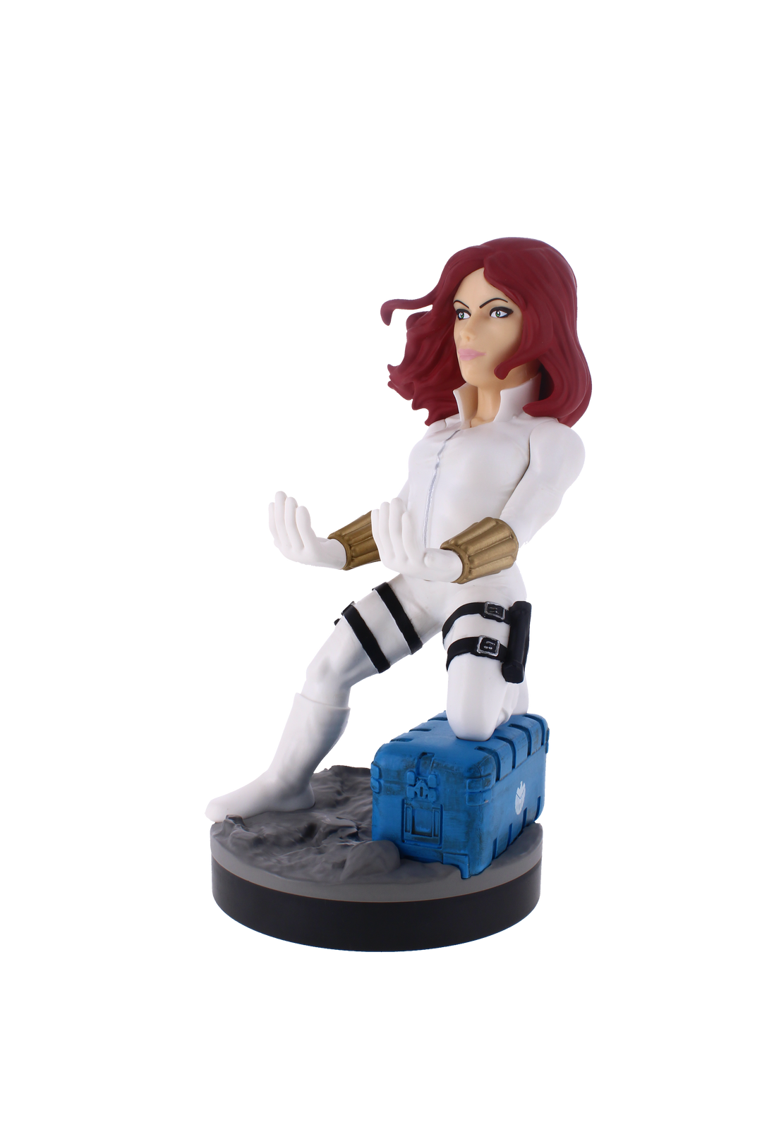 Cable Guys Black Widow (White Suit) Marvel Device Holder & Charger Stand
