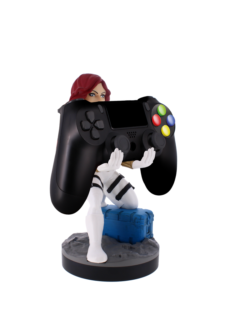 Cable Guys Black Widow (White Suit) Marvel Device Holder & Charger Stand
