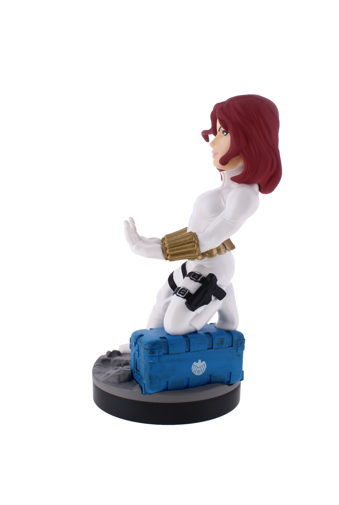 Cable Guys Black Widow (White Suit) Marvel Device Holder & Charger Stand