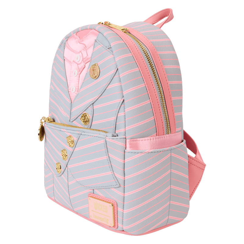 Loungefly - Wicked Glinda Shiz University Uniform Cosplay Mini Backpack close up detail
