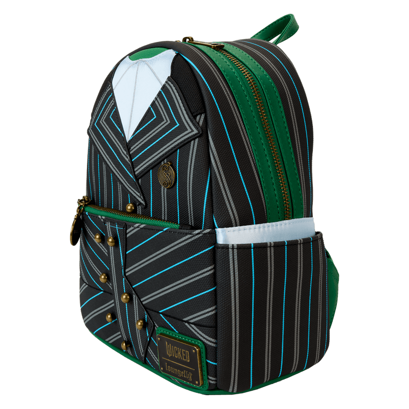 Loungefly - Wicked Elphaba Shiz University Uniform Cosplay Mini Backpack close up detail