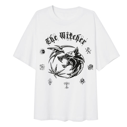 Netflix Witcher TV Symbols SuperHeroes Inc. Ladies Over-Sized T-Shirt collectible from Heroes Inc Dropship