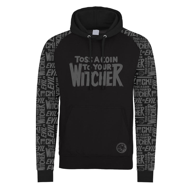 Netflix Witcher TV Coin SuperHeroes Inc. All Over Print Hooded Sweatshirt collectible from Heroes Inc Dropship