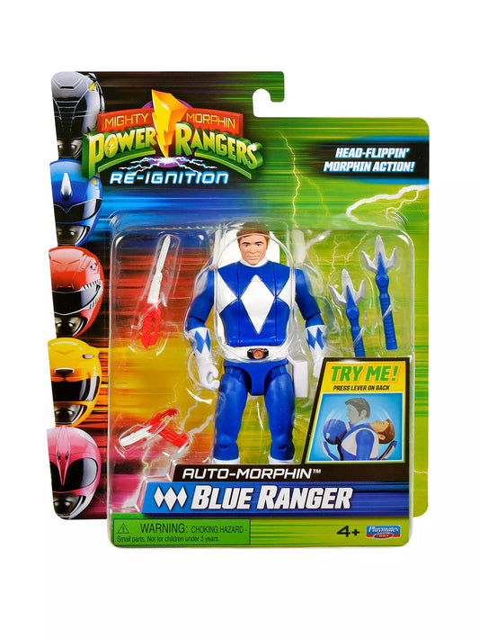 Power Rangers Auto Morphin Blue Ranger Action Figure