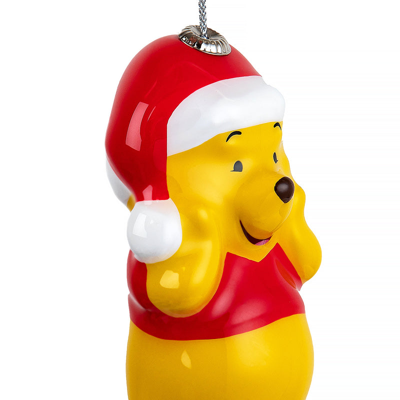 Disney Hanging Ornament - Winnie the Pooh & Santa Hat