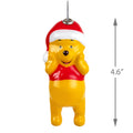 Disney Hanging Ornament - Winnie the Pooh & Santa Hat