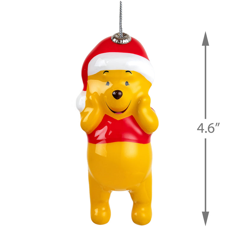 Disney Hanging Ornament - Winnie the Pooh & Santa Hat