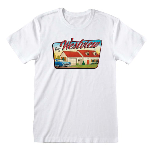 Marvel WandaVision Welcome to WestView T-Shirt collectible from Heroes Inc Dropship