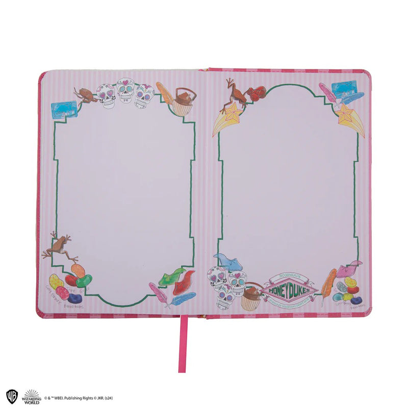 Harry Potter Honeydukes Patch Hardcover Notebook, showing reverse