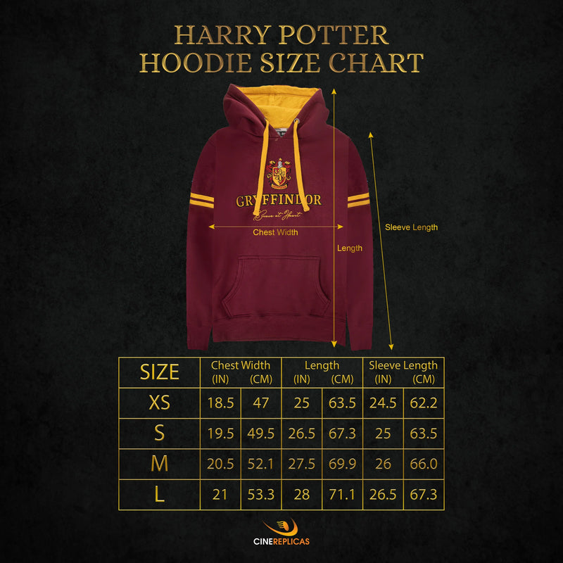 Harry Potter Gryffindor House Hooded Sweatshirt, rear view