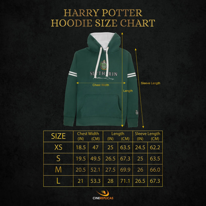 Harry Potter Slytherin Hooded Sweatshirt, rear view