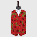 Remembrance - Poppy Motif - Novelty Costume Fancy Dress Waistcoat ( 4 sizes available ) collectible from https://britishma...