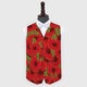 Remembrance - Poppy Motif - Novelty Costume Fancy Dress Waistcoat ( 4 sizes available )