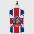King Charles Coronation - GB Flag - Novelty Costume Fancy Dress Waistcoat ( 4 sizes available ), side angle