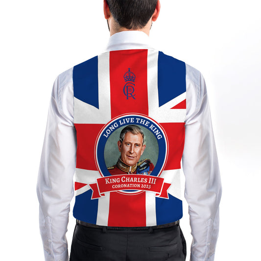 King Charles Coronation - GB Flag - Novelty Costume Fancy Dress Waistcoat ( 4 sizes available ) collectible from https://b...