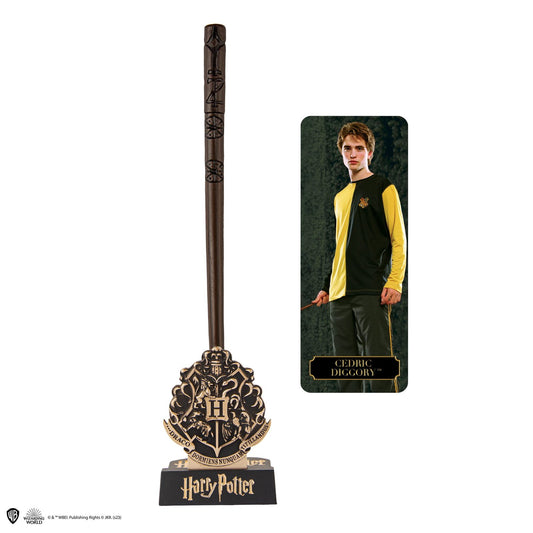 Harry Potter Cedric Diggory Wand Pen with Stand and Bookmark
