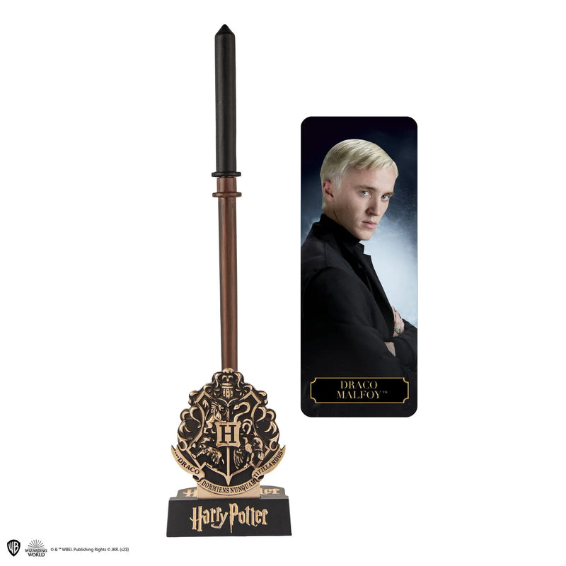 Harry Potter Draco Malfoy Wand Pen with Stand and Bookmark