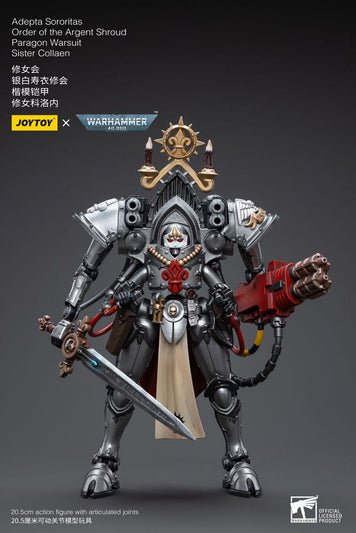 Warhammer 40K 1/18 Scale Adepta Sororitas Order of the Argent Shroud Paragon Warsuit Sister Collaen