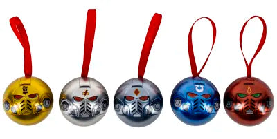 Warhammer 40,000: Novelty Space Marine Chapter Helmet Baubles- 6 Pack