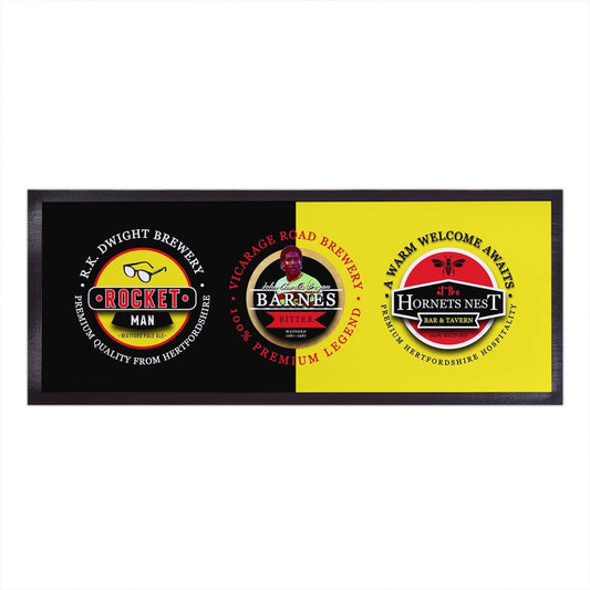 Watford - Football Legends - Bar Runner collectible from https://britishmade.gifts/