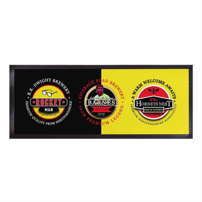 Watford - Football Legends - Bar Runner collectible from https://britishmade.gifts/