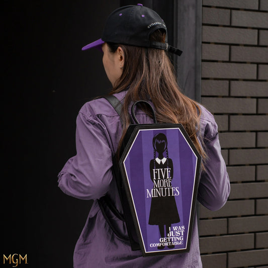 Wednesday Addams Coffin Backpack, alternate view