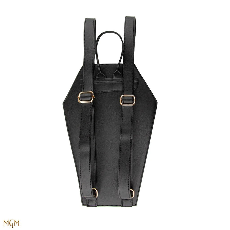 Wednesday Addams Coffin Backpack, close-up detail
