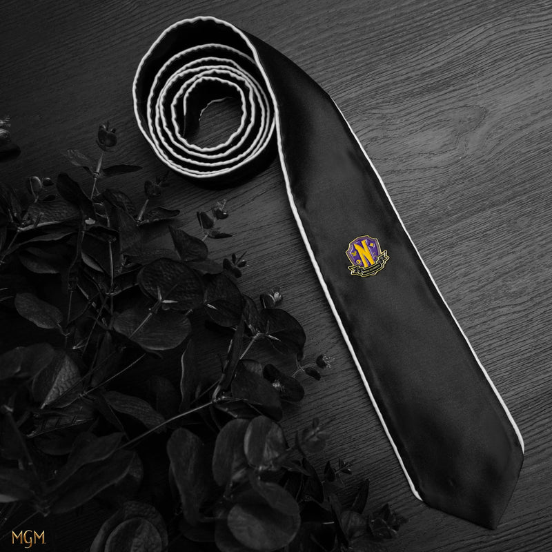 Wednesday Nevermore Academy Deluxe Tie, alternate view