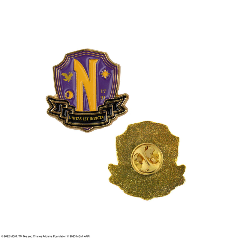 Wednesday Nevermore Academy Deluxe Tie, packaging shot