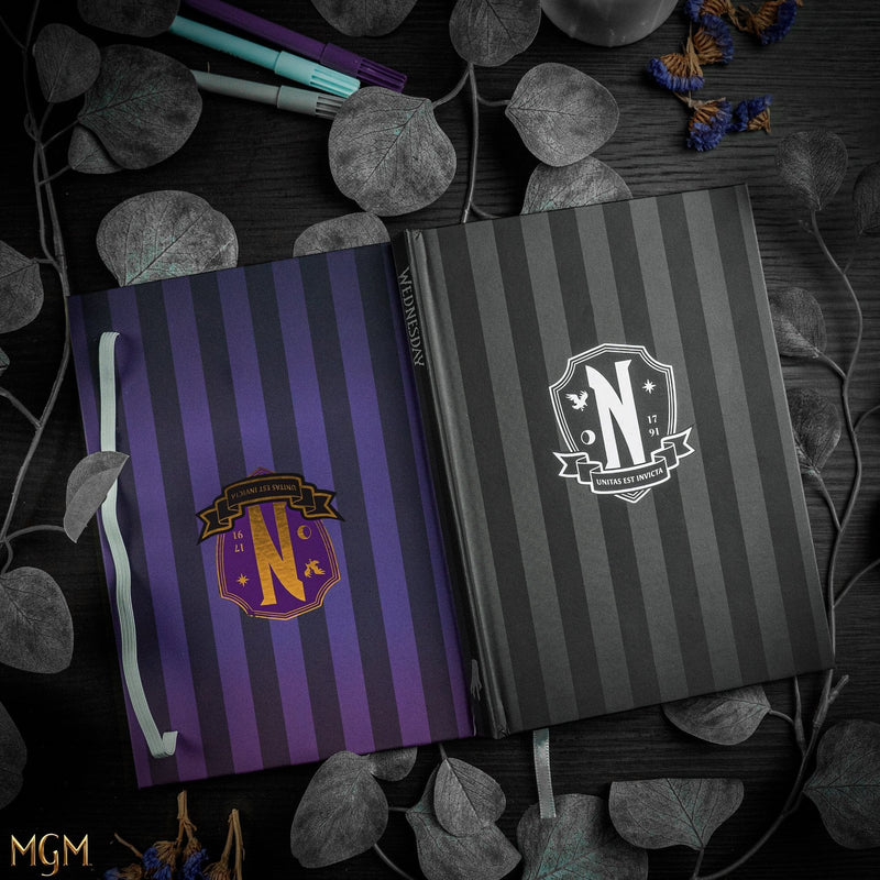 Wednesday Nevermore Academy Notebook, alternate view