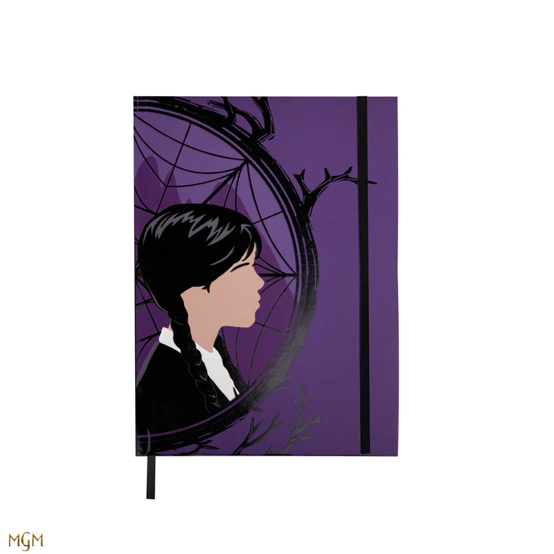 Wednesday and Enid Hardcover Notebook, side angle