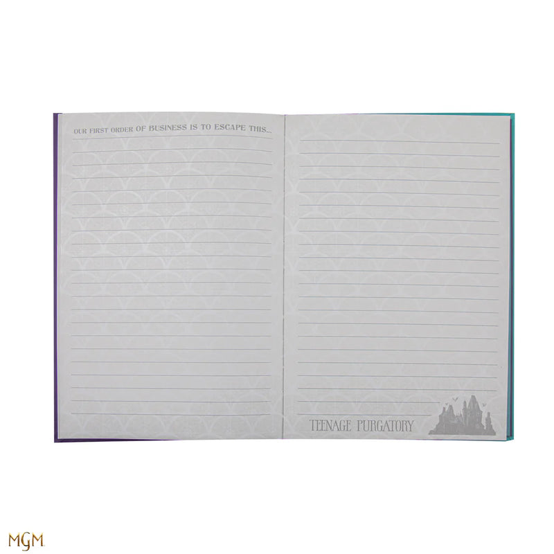Wednesday and Enid Hardcover Notebook, rear view
