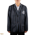 Wednesday Nevermore Academy Black Blazer, close-up detail