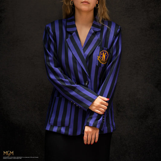 Wednesday Nevermore Academy Purple Blazer, alternate view