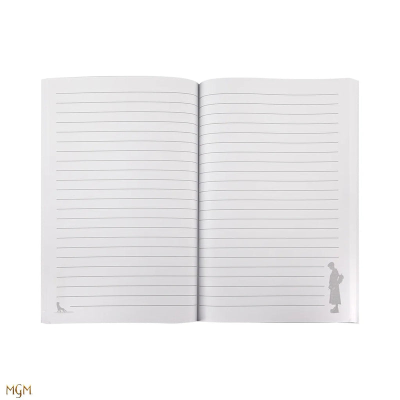 Wednesday This Is My Writing Time Black Notebook, close-up detail