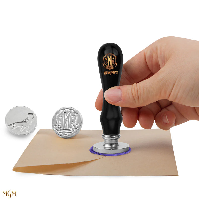 Wednesday Wax Seal Stamp Kit, packaging shot