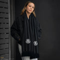 Wednesday Nevermore Academy Black Scarf, alternate view