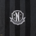 Wednesday Nevermore Academy Black Scarf, packaging shot