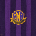 Wednesday Nevermore Academy Purple Scarf, packaging shot
