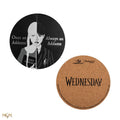 Wednesday Addams Coaster Set of 4, in display