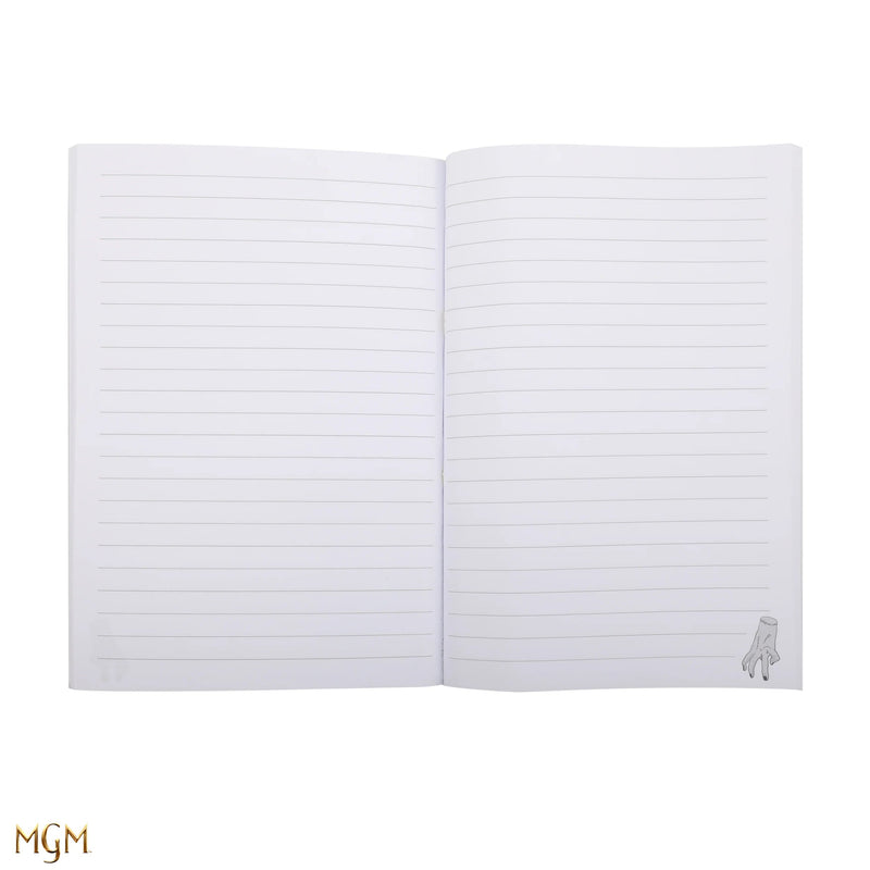 Wednesday with Cello Softcover Notebook, side angle