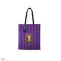 Wednesday Nevermore Academy Tote Bag, side angle