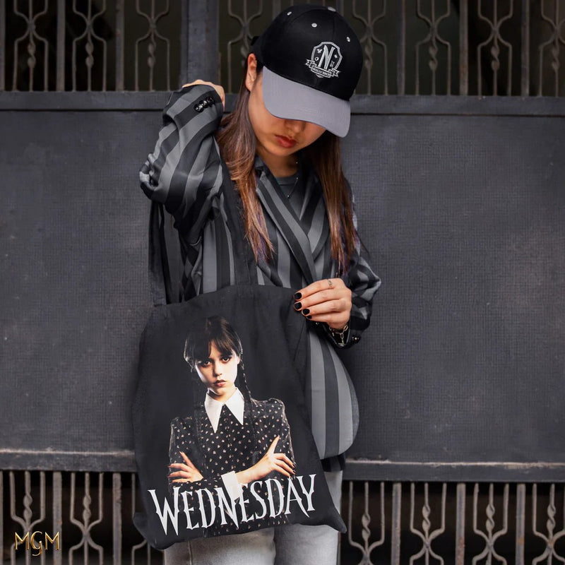 Wednesday Nevermore Academy Tote Bag, alternate view