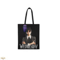 Wednesday Nevermore Academy Tote Bag, side angle